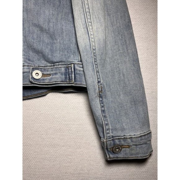 Signature by Levi Strauss Jean Jacket Women Sz Small Blue Light Wash Casual - Picture 12 of 13